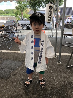 子供山笠で夏本番