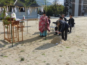 今年最後の地鎮祭